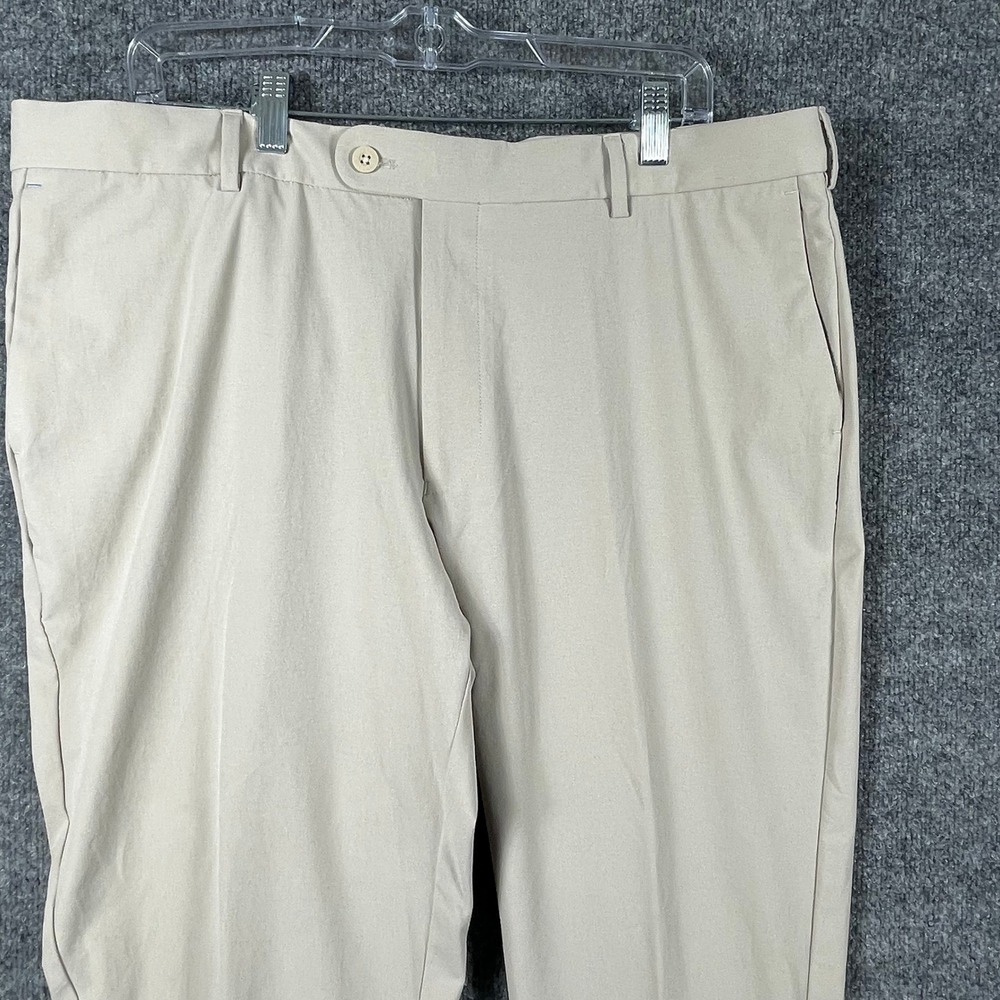 Peter Millar Pants Mens 38x32 Beige Crown Performance Trousers Golf Luxury Light - Picture 8 of 16